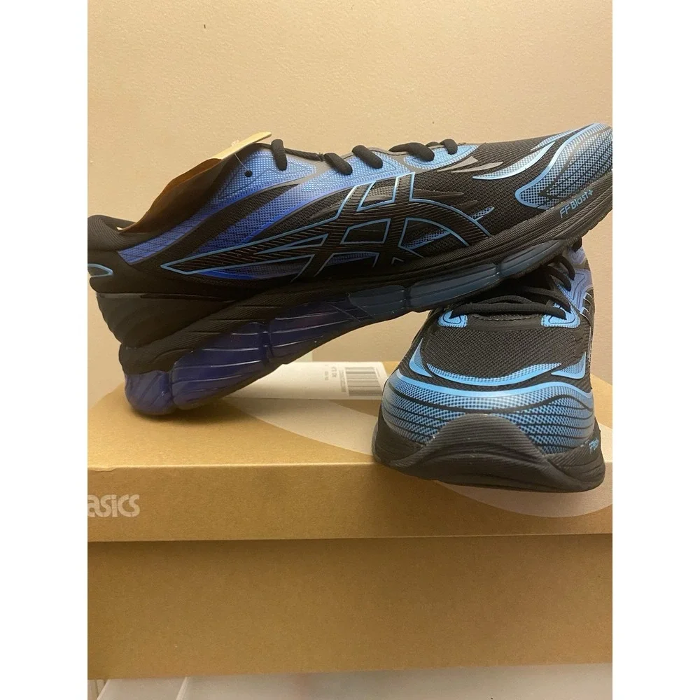 Size 13 US - ASICS GEL QUANTUM 360 Black Blue Men's Sneakers (New with Box)